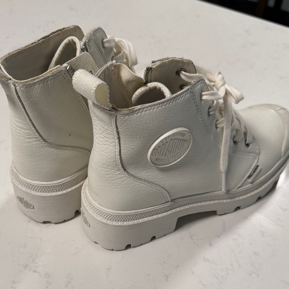 Palladium White Combat Boots - Picture 4 of 7